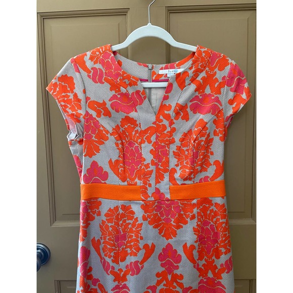 Boden Cap Sleeve Cotton Dress Women's Size 8R EUC - Picture 2 of 7